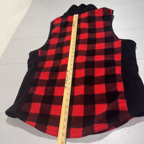 Chaps Ralph Lauren Women’s NWT BUFFALO PLAID Vest Multicolor Full Zip Ski Cabin - Picture 3 of 16